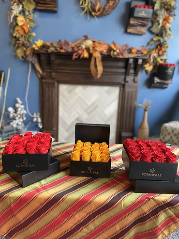 Luxury Autumn Rose Box Trio