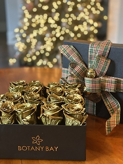 Luxury Gold Rose Christmas Gift Box