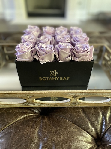 Luxury Square Lavender Rose Box