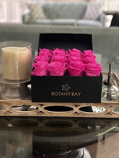 Luxury Square Fuchsia Rose Box